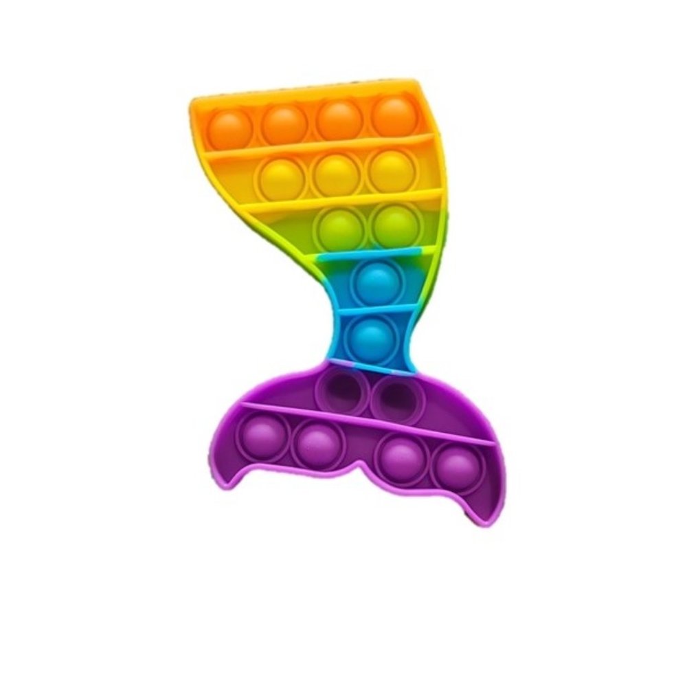 Fidget pop it toy mermaid tail
